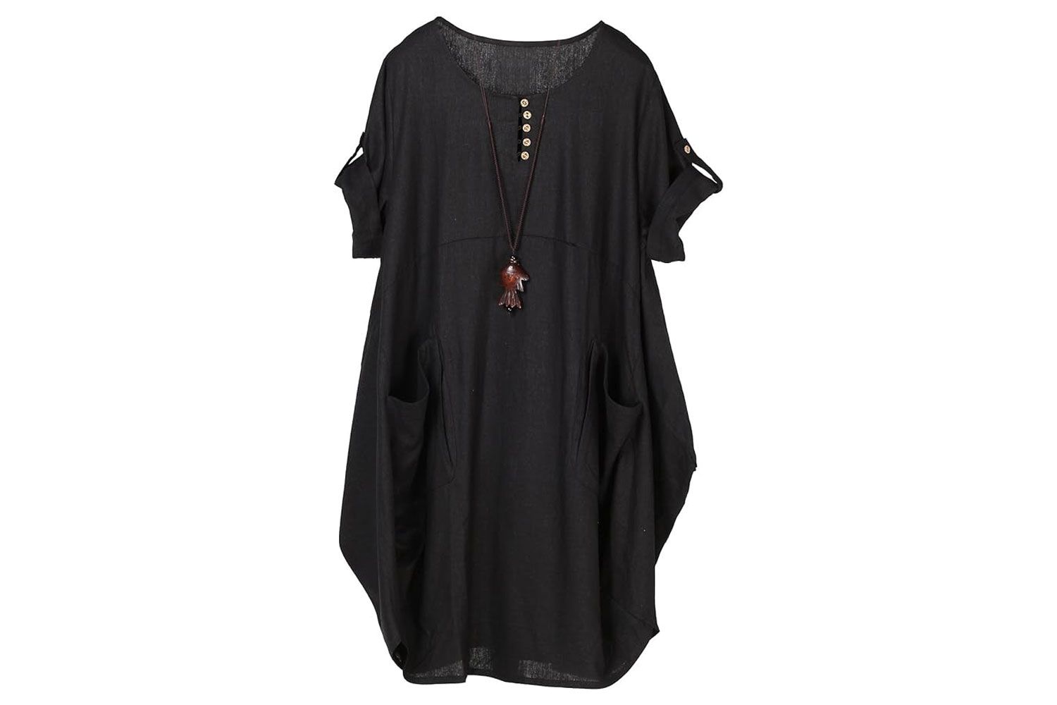 Minibee Women's Ruffle Oversize Casual Midi Dress