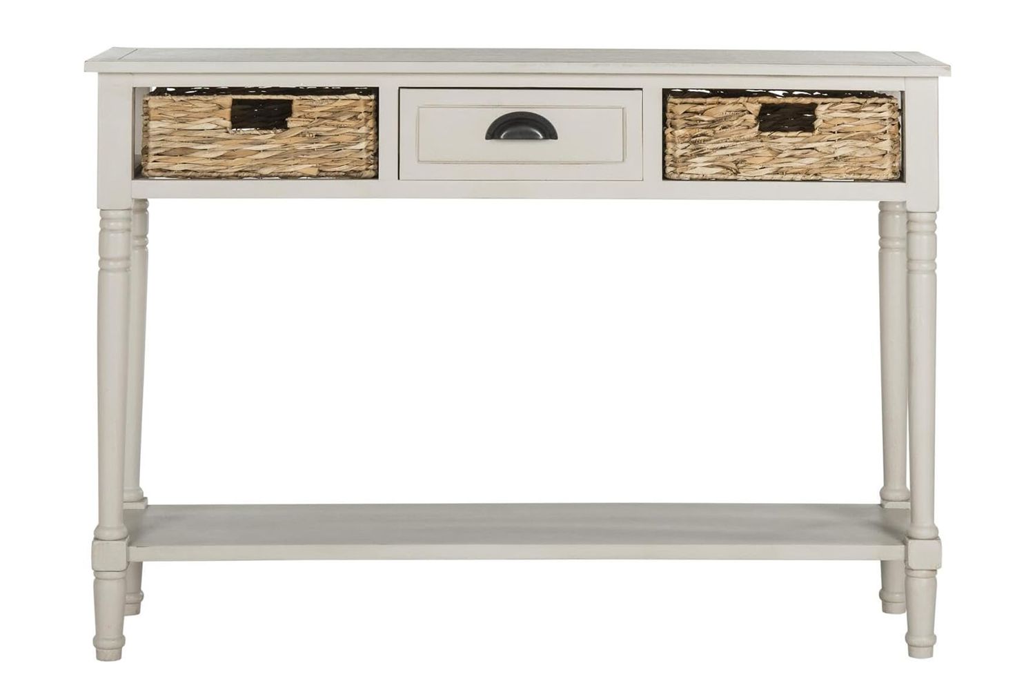 Safavieh Home Collection Christa Vintage Grey 3-Drawer Storage Console Table