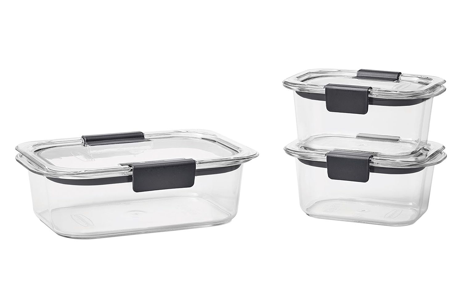 Rubbermaid Brilliance Leak-Proof Food Storage Containers with Airtight Lids, Set of 3