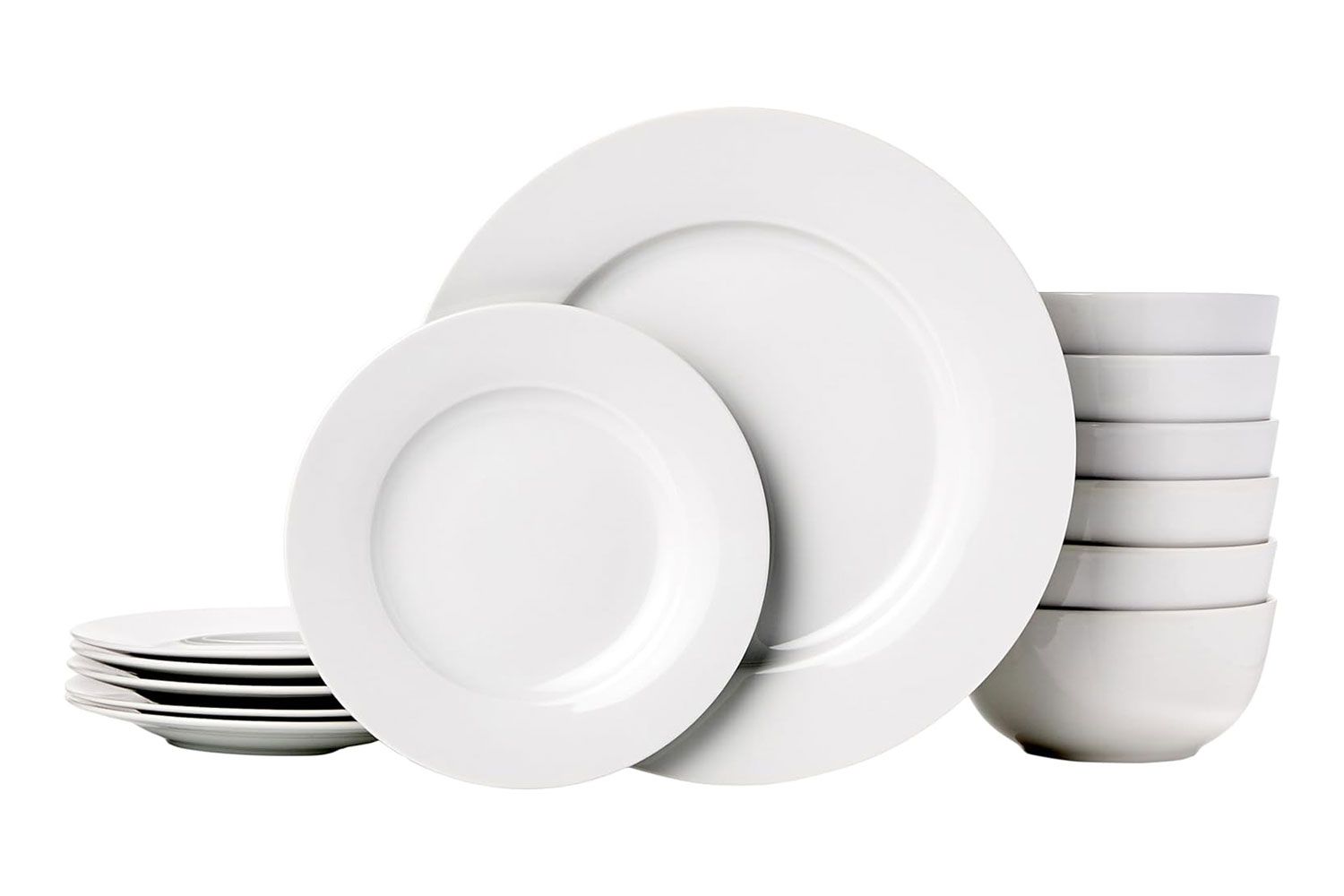  Amazon Basics 18-Piece Kitchen Dinnerware Set