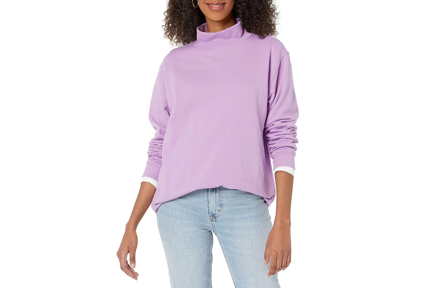 Amazon GAP Women's Fleece Tunic Mockneck
