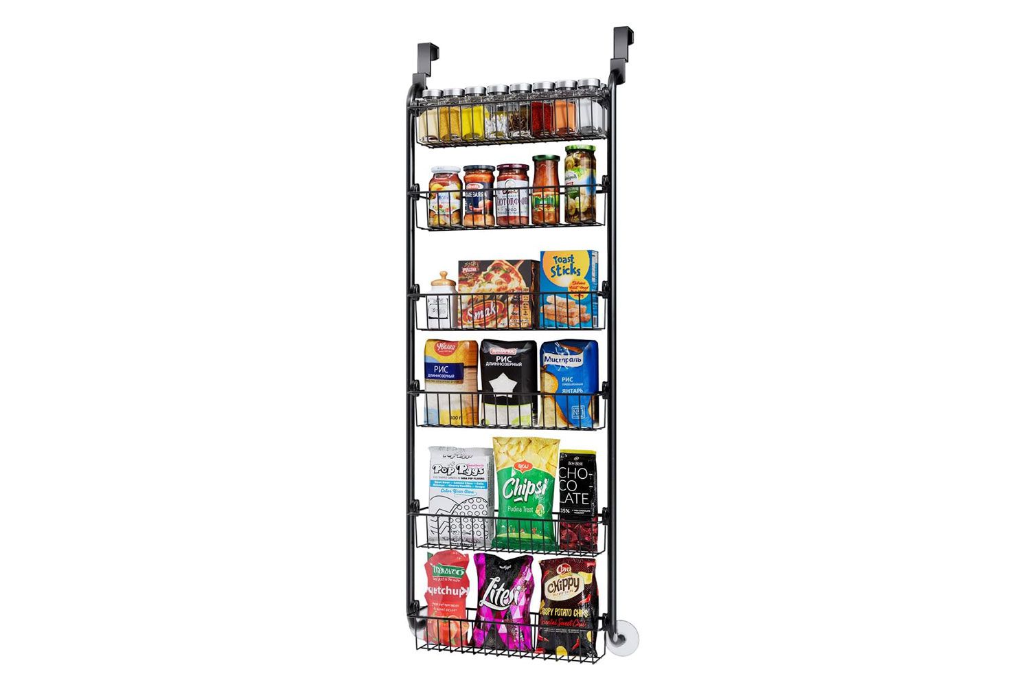 Amazon Over the Door Heavy-Duty Metal Organizer, 6-Tier