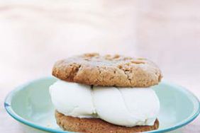 Peanut Butter Cookie Ice Cream Sandwiches